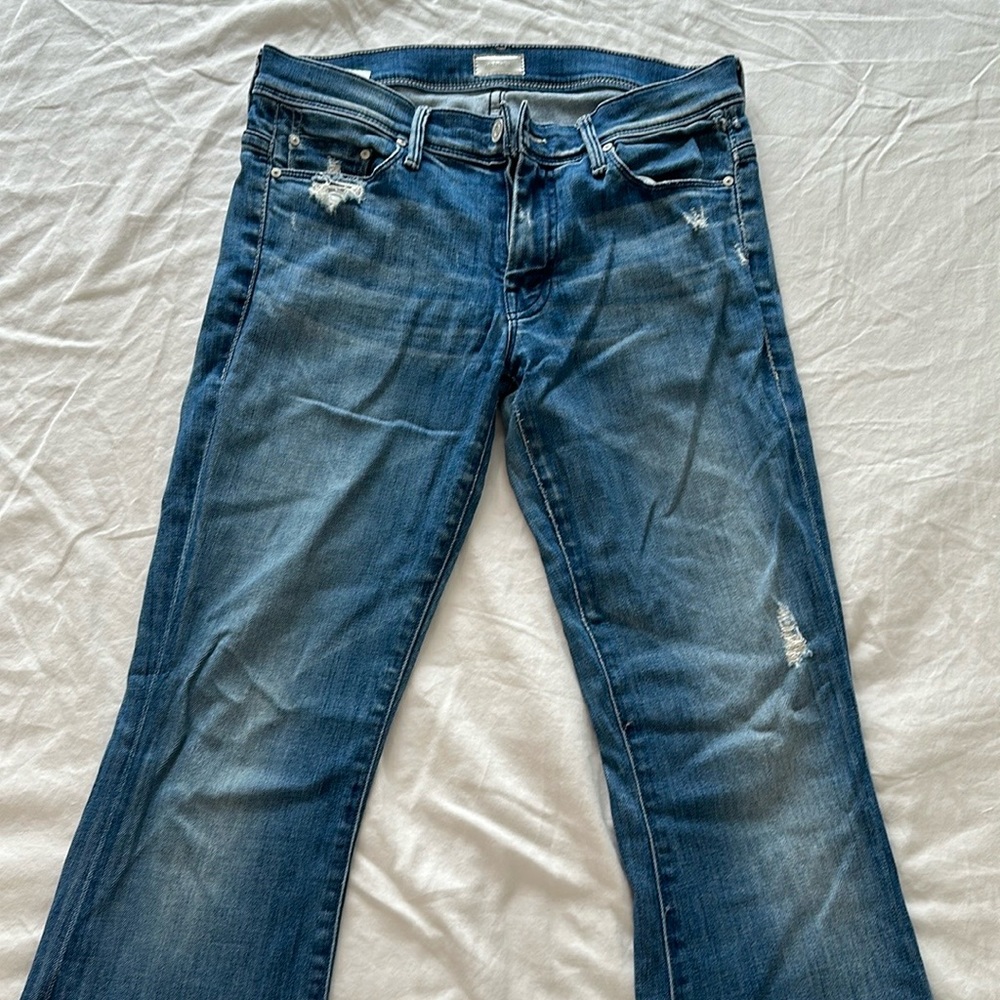 “Mother” low rise flare size 28